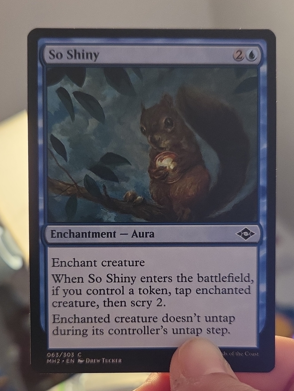 So Shiny Enchantment Card - Blue